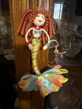 Handmade Colorful Mermaid Doll Ornament